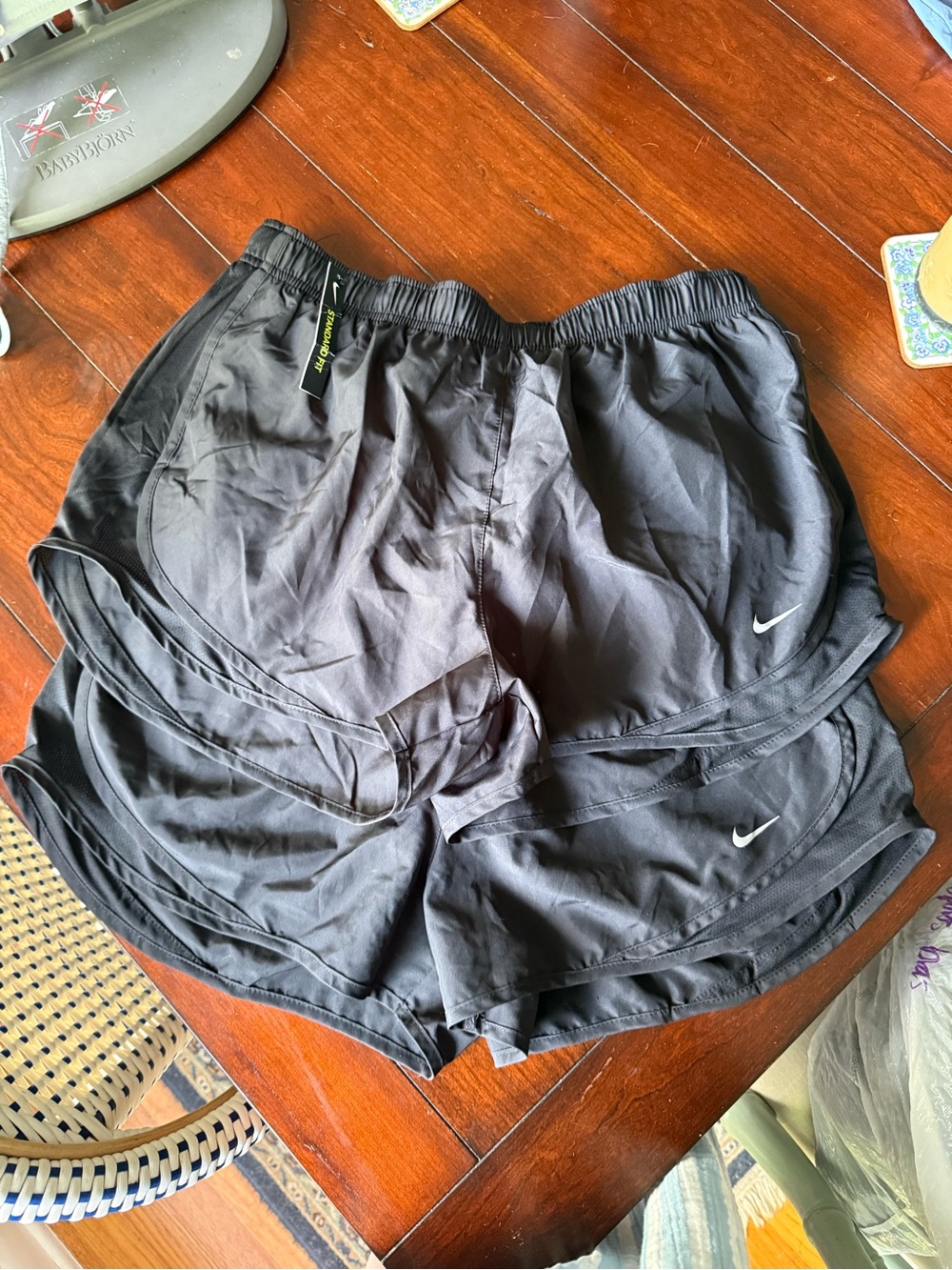 Nike Two Pair Black Athletic Running Shorts